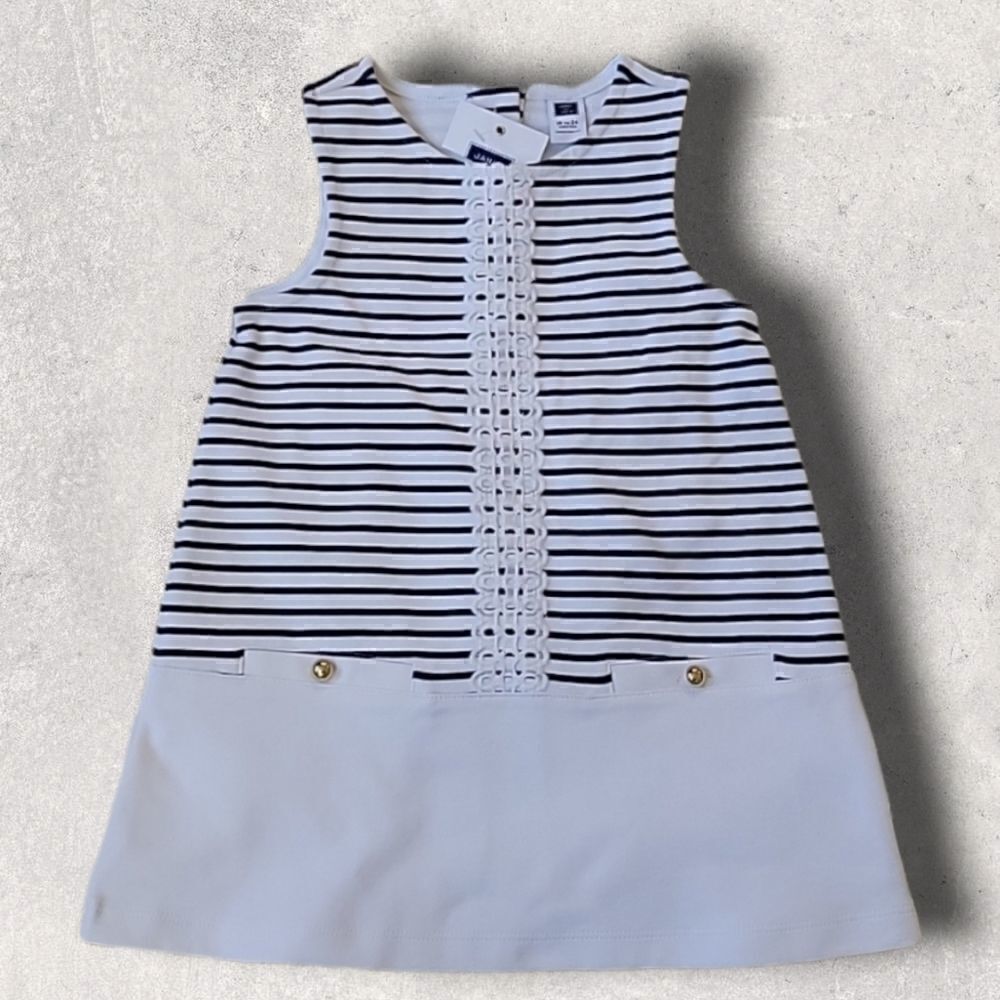 𝅺JANIE AND JACK 2-PIECE SHORELINE CLUB DRESS, SIZE 18-24 MONTHS ‐ NEW!
